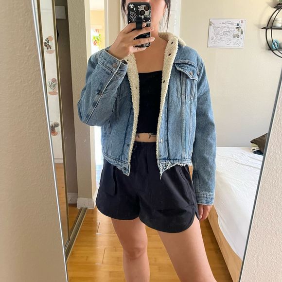 Levi’s distressed Sherpa jacket